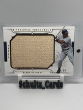 2024 National Treasures RARE SSP /10 KIRBY PUCKETT Prospect JUMBO Lumber Bat HOF