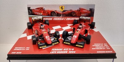2 CAR SET 1:43 FERRARI 412T1B LATE SEASON 1994 ALESI BERGER GERMANY WIN MARLBORO