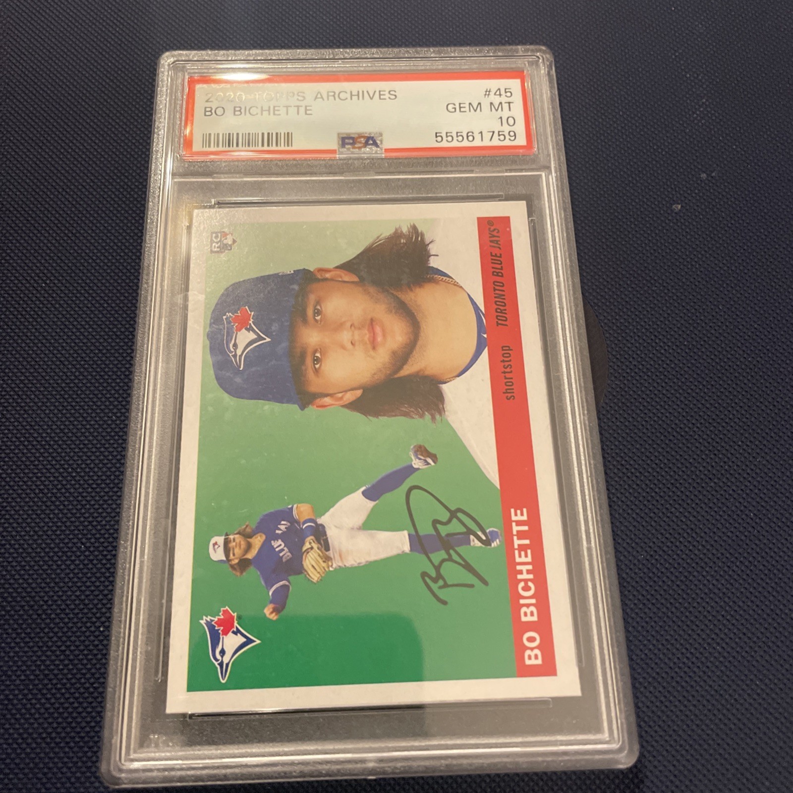 PSA 10 💎 2020 Topps Archives Bo Bichette RC Rookie ⚾️ #45 • Gem Mint