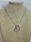 925 Sterling Silver CZ Butterfly Heart Pendant Necklace, 2.3g — photo 1