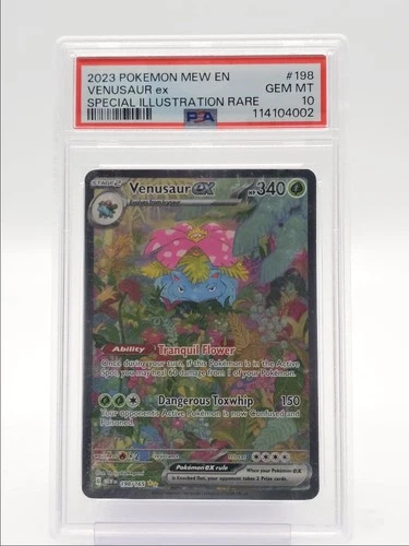 VENUSAUR EX 2023 POKEMON 151 SPECIAL ILLUSTRATION RARE 198/165 PSA 10 Q1173