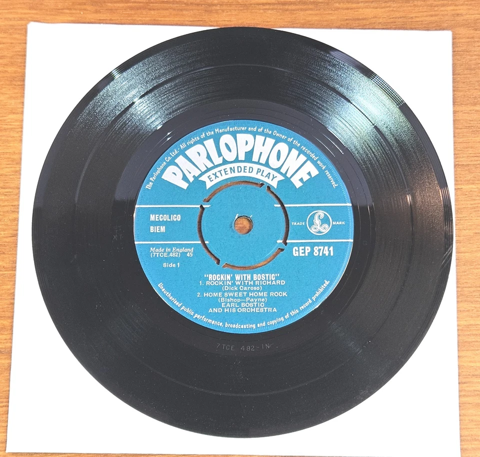 EARL BOSTIC "Rockin' With Bostic" UK 50s green PARLOPHONE 7" EP Jazz JIVE R & B - Bild 2 von 4