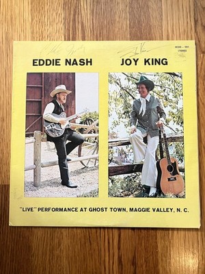 Eddie Nash Joy King Live At Ghost Town Maggie Valley NC Signed Vinyl Pls Read