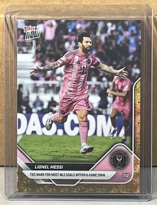 2025 TOPPS NOW MLS #63 LIONEL MESSI INTER MIAMI CF FoilFractor Parallel 1/1