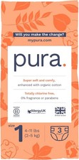 Pura Plant Based Baby Diapers Trial Size 1 3 Pack