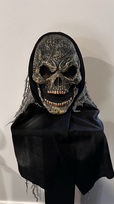 Vintage Easter Unlimited Fun World Crypt Skull Creature Mask Halloween Haunted