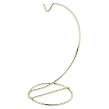  Simple Gold Ornament Stand, 6" H x 2.625" W x 2.625" D 1