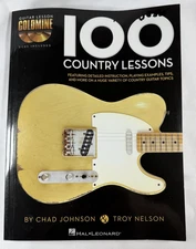100 Country Lessons: Guitar Lesson Goldmine Series by Troy Nelson w/ Sealed CDs