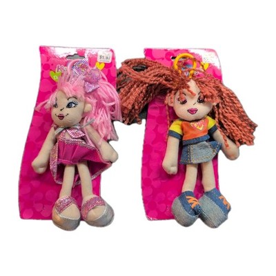 2 Kool Kid Dan Dee Dare To Be Different Yarn Plush Stuffed Rag Doll Clip On 7''