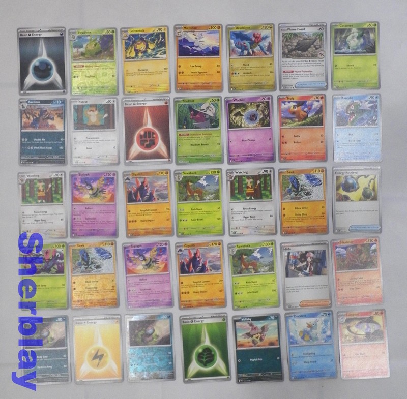 2025 Pokemon TCG Common UnCommon 35 Mixed Card Lot