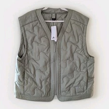 NWT Adidas Men's Nuganic Light Insulation Jacket Vest Green Large Vegan