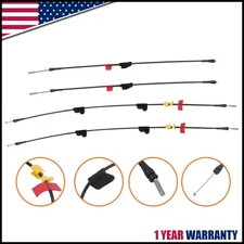 Rear Door Upper+Lower Side door Latch Release Cable for Ford F150 F250 97-04