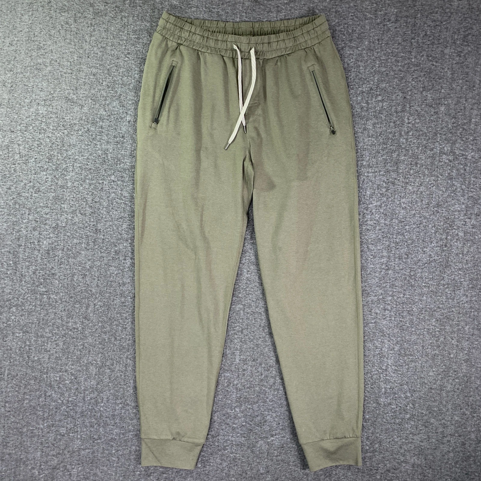 Vuori Pant Men Large Ponto Performance Joggers Green Athleisure Stretch Modern