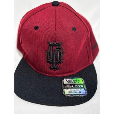 Leaders L.O.G.A. Mens Trucker hat Cap Maroon New Grindtime Skater Snowboard y2k