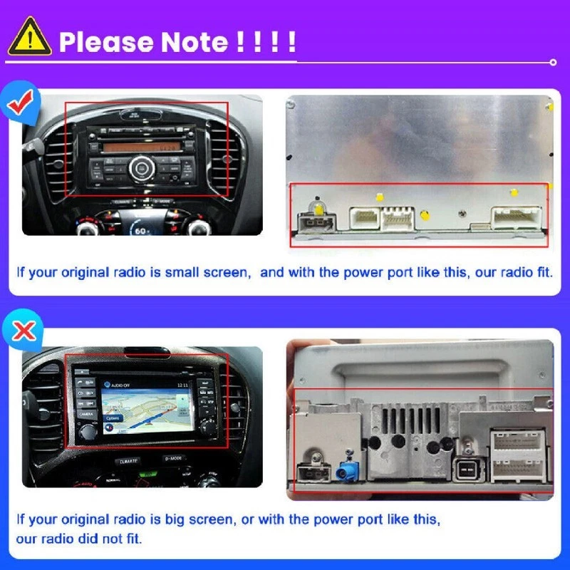 Apple Carplay For Nissan Juke 2011-2016 Car Stereo Radio Android 15.0 GPS WIFI - Image 3 of 4
