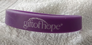 RUBBER WRISTBAND   " GIFT OF HOPE "