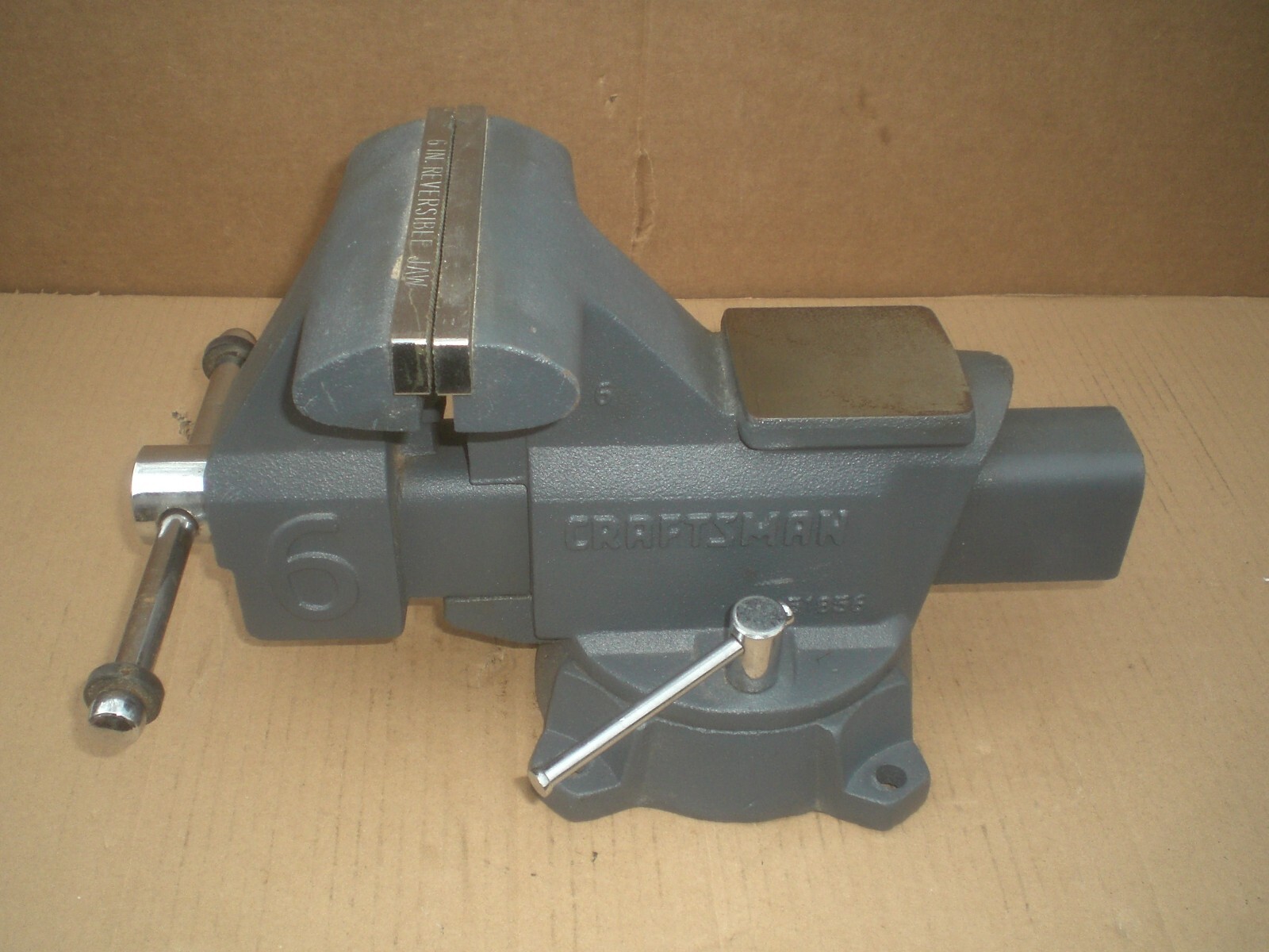 Craftsman Bench Vise 6” jaws swivel base Model 51856 eBay