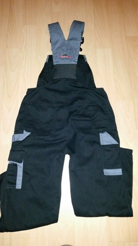 FE-Engel Light Latzhose, 3025-685, Farbe Schwarz/Grau, Größe 6 children overall - Bild 2 von 7