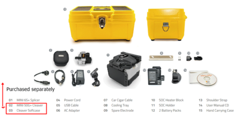 FiberFox / Mini 6S+ / The Smallest Core Alignment Fiber Fusion Splicer, w/Access - Bild 6 von 6