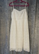 Boohoo BOUTIQUE EMBROIDERED STRAPPY MIDI SKATER DRESS Size 14