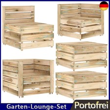 Palettensofa Tisch Mittelsofa Ecksofa Garten Lounge Sofa aus Kiefernholz Möbel