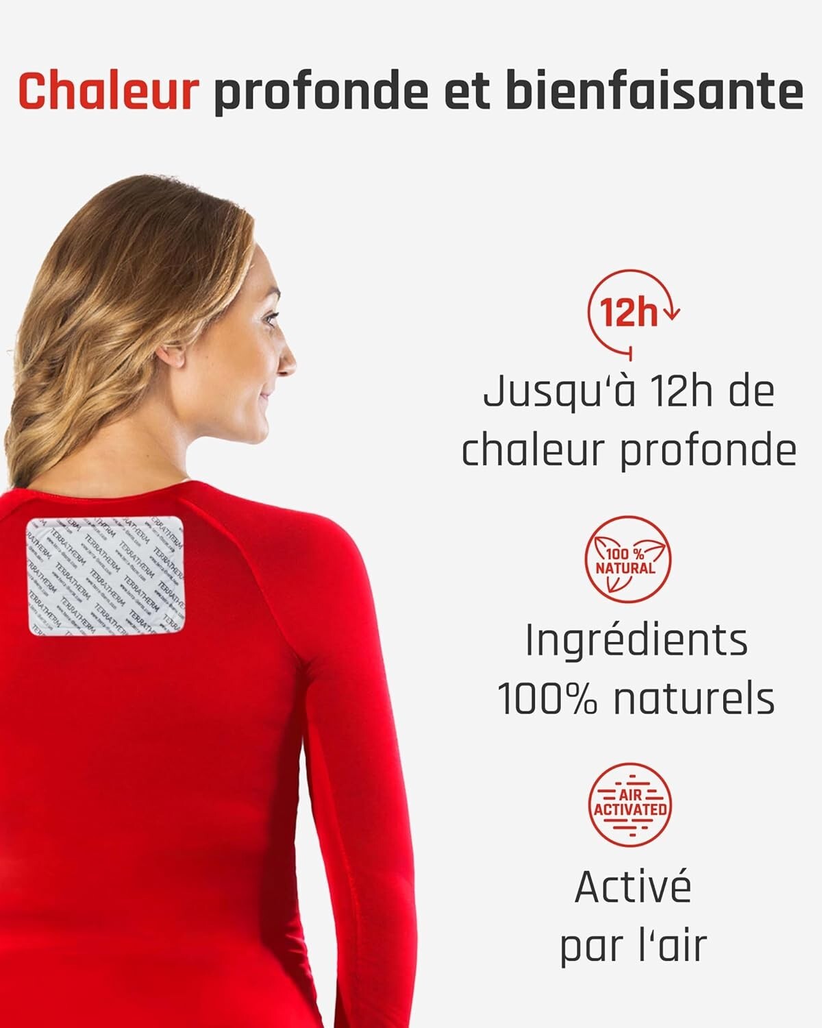 Patch chauffant dos et nuque idéal au bureau pour détendre les tensions