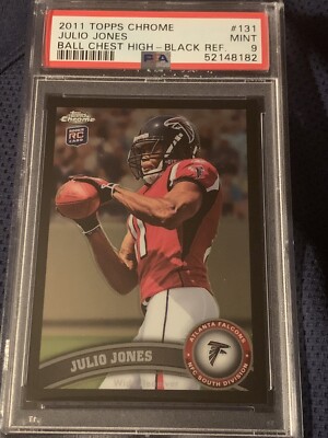 2011 Julio Jones 131 Rookie RC Topps Chrome Black Refractor /299 Rare
