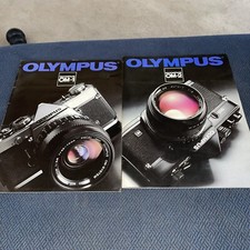 Olympus OM1 And OM2 35mm Film Camera Brochures Vintage Likely 1970's