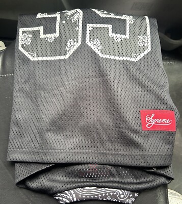 【Supreme】Bandana Football Jersey★Black★25SS★ Supreme Bandana Football Jersey Black Medium | eBay