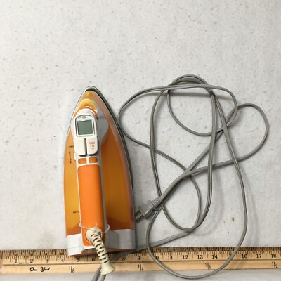 #ad Kenmore Iron with LCD Temperature Control Orange $38.00