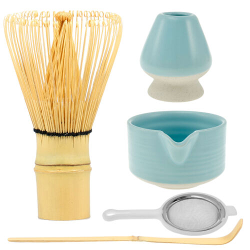 5Pcs Matcha Whisk Set with Ceramic Match Bowl Matcha Whisk Holder Bamboo⊇ - Picture 18 of 22