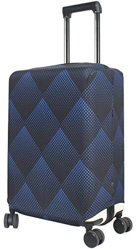 Washable Luggage Cover - Fashionuitcase Protector Fits 18-22 Inch S Blue Cube - Picture 6 of 7