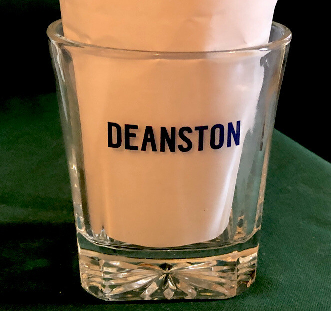 DEANSTON DISTILLERY LOGO OFFICIAL GLENCAIRN WHISKY HEAVY COCKTAIL GLASS-image
