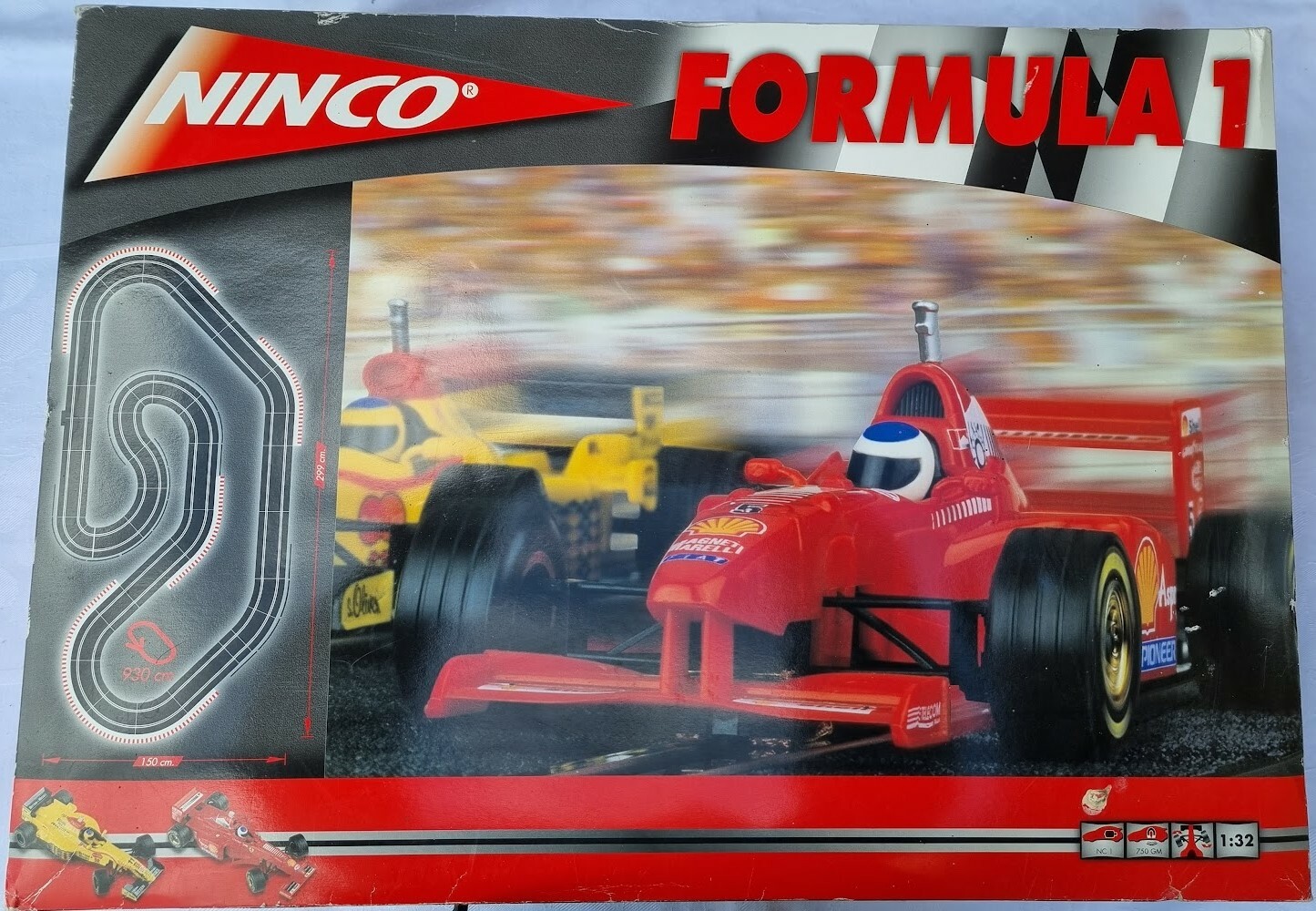 RARE Formula 1 Slot Car NINCO 20106 132 NC1 750GM 2 Car Set Ferrari Jordan eBay