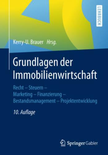 Thumbnail - Grundlagen Der Immobilienwirtschaft Recht - Steuern - Marketing -
