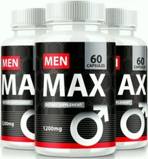 (3 Pack) Men Max Enhancement Pills, Performance & Drive Pills for Male Support
