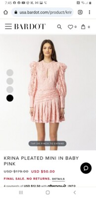 knee length dresses for ladies Motel Kenja Paisley Off-Shoulder Ruffle Mini Dress in Pink