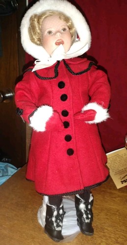 SHIRLEY TEMPLE CHRISTMAS DOLL BY ELKE HUTCHENS 1995 - Picture 3 of 4