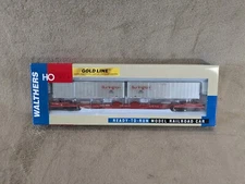 Walthers 932-41057 HO CBQ Flexi-Van Mark IV Flat Car Trailer 96005 Gold Line