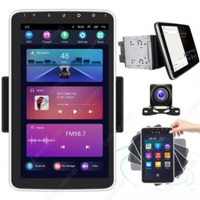 Android 15 Double 2DIN Rotatable 10.1'' Car Stereo Radio Carplay 32G GPS Wifi BT