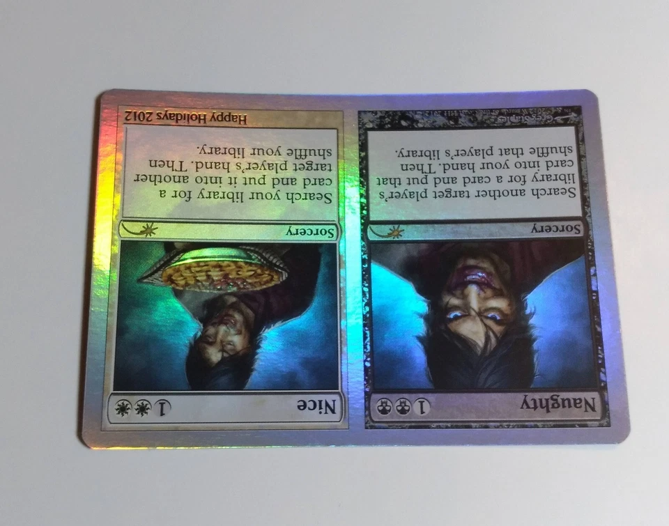 MTG Naughty/Nice Foil Happy Holidays 2012 Promo M/NM! - Image 3 of 4