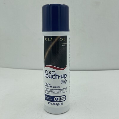 Clairol Root Touch Up Color Refreshing Spray BLACK 3.7 Oz Guaranteed Fresh
