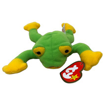 VTG NWT Ty Teenie Beanie Babies Smoochy The Frog McDonalds Retired 1999