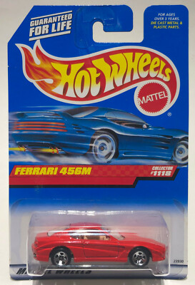 Hot Wheels FERRARI 456M レッド/ホワイト HOT WHEELS FERRARI 456M #1118 Red w/ 5 Spoke Chrome Rims New