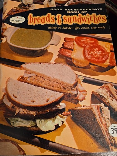 Good Housekeeping's Book of Breads & Sandwiches SC 1958 Kochbuch sehr guter Zustand