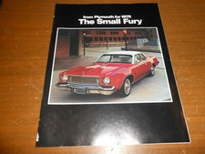 Vintage Dealer Brochure 1975 Plymouth The Small Fury Sport Custom Road Runner Vintage Dealer Brochure 1975 Plymouth The Small Fury Sport Custom Road Runner