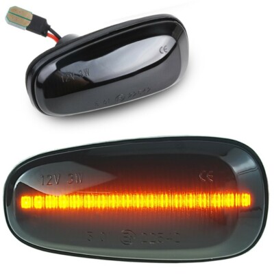 2x LED SEITENBLINKER BLINKER SMOKE GETÖNT SCHWARZ OPEL ASTRA G ZAFIRA A J111
