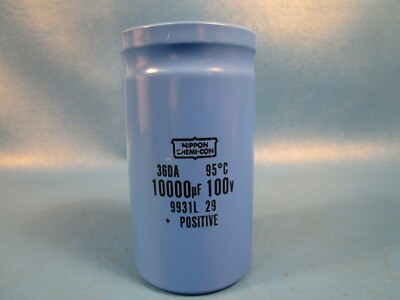 Nippon 36DA Positive Capacitor 10,000UF, 100V (Chemi-Con)