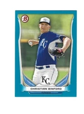 2014 Bowman Draft Top Prospects Blue #TP65 Christian Binford /399  ROYALS