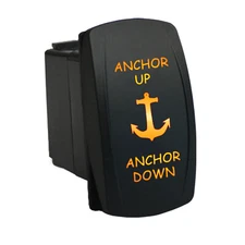 ANCHOR UP ANCHOR DOWN 6M86OM Rocker Switch 12V LED MOMENTARY marine boat